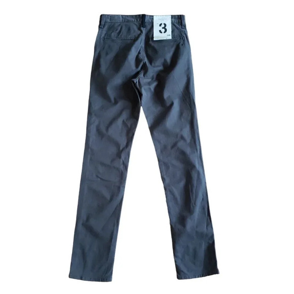 Rag & Bone Men's Chino Pant Classic Fit 3 Mid Rise Color Grey (Charcoal) Size 28 - Picture 2 of 9